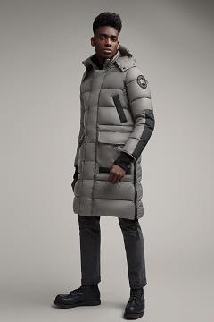 Chamarras Canada Goose Hombre México - Warwick Abrigos Black Label Grises VF2341580